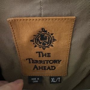 Real leather Size XL button up jacket, vintage, never worn, smoke free home